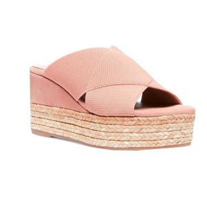 Steven Kaycee Wedge Sandal Blush/Nude NWOT Size 8
